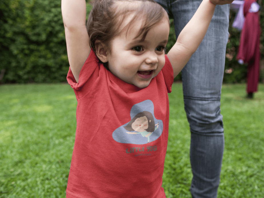little yogi round neck 100% cotton t shirt