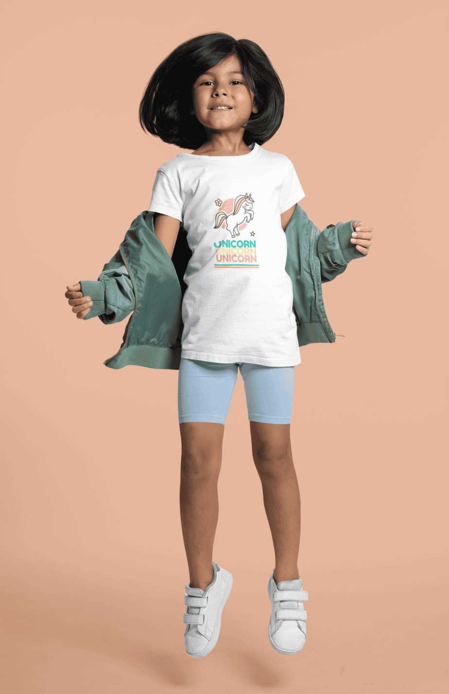 unicorn round neck 100% cotton t shirt
