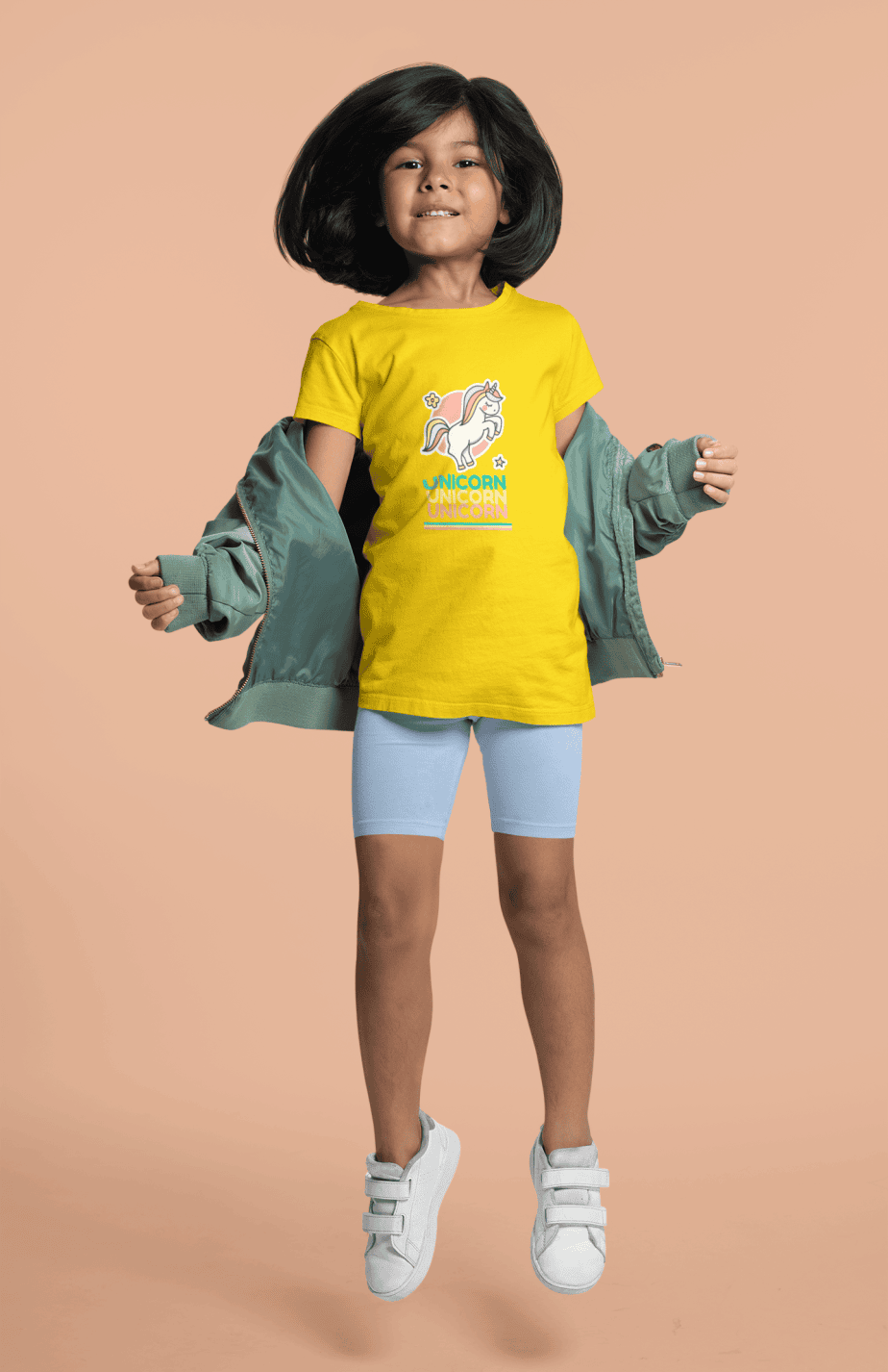 unicorn round neck 100% cotton t shirt