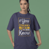 if you never try you will never know half sleeve unisex cotton t shirt