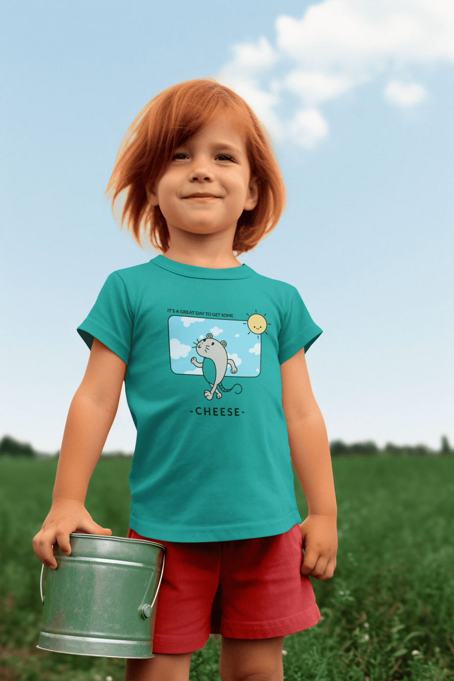its a great day round neck 100% cotton t shirt
