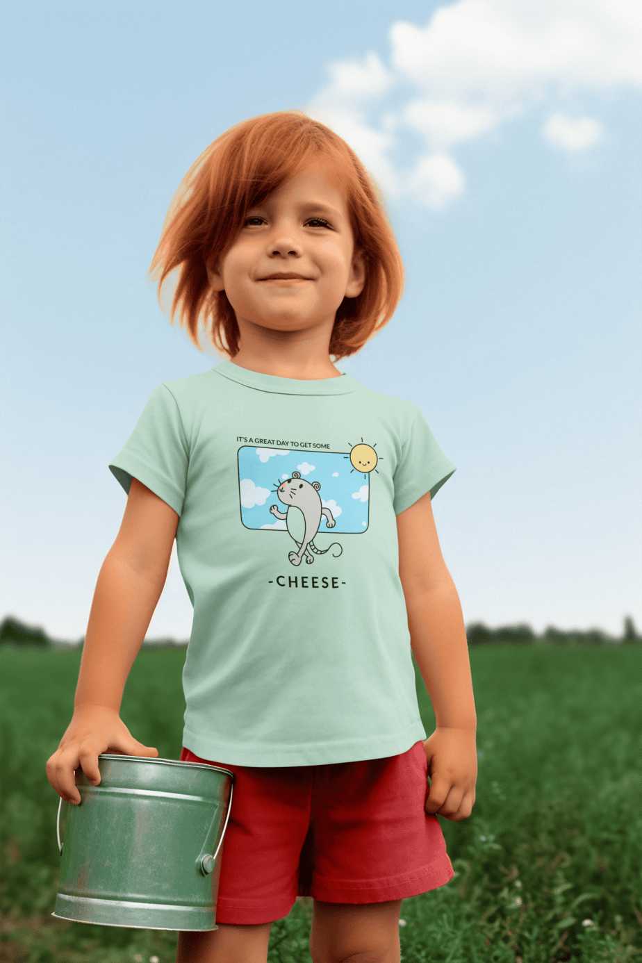 its a great day round neck 100% cotton t shirt