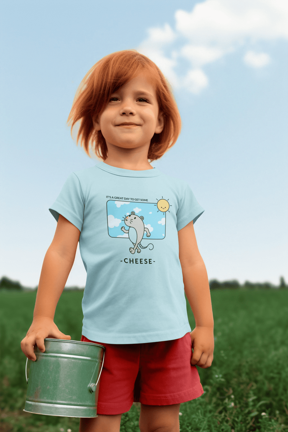 its a great day round neck 100% cotton t shirt