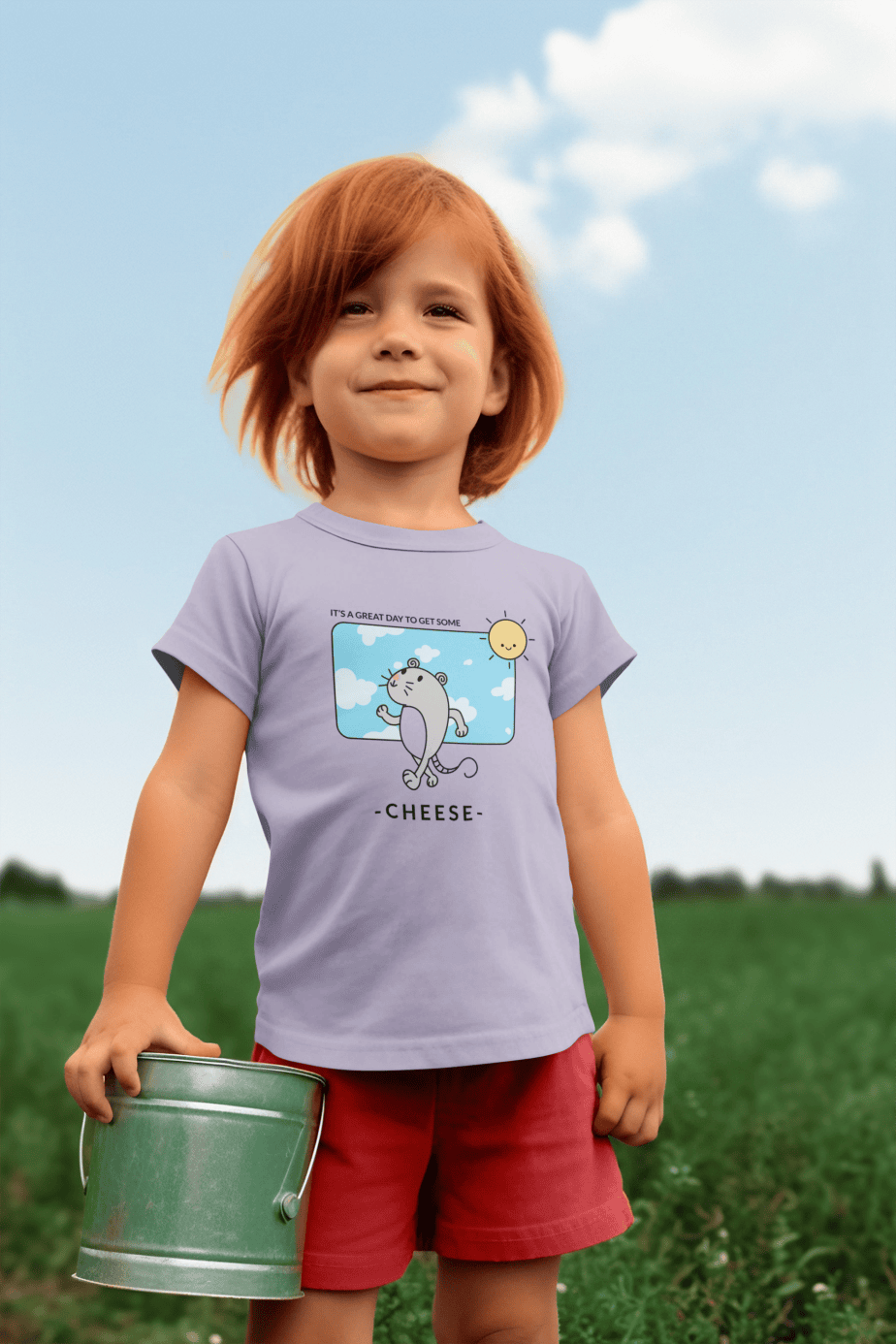 its a great day round neck 100% cotton t shirt