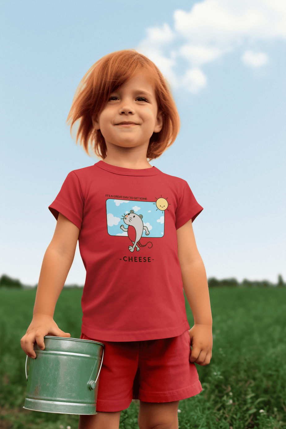 its a great day round neck 100% cotton t shirt