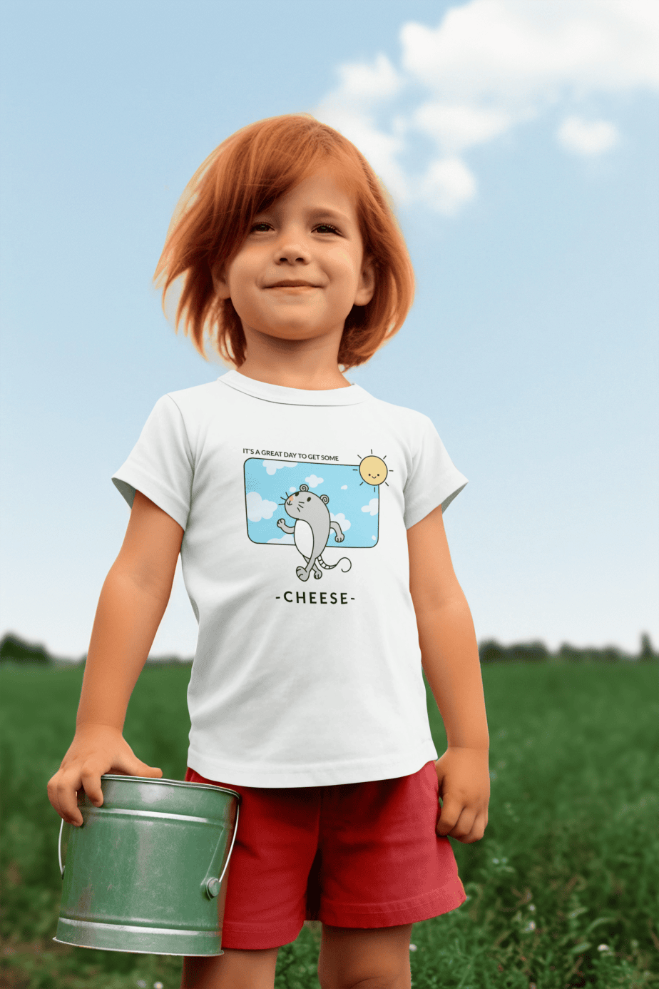 its a great day round neck 100% cotton t shirt