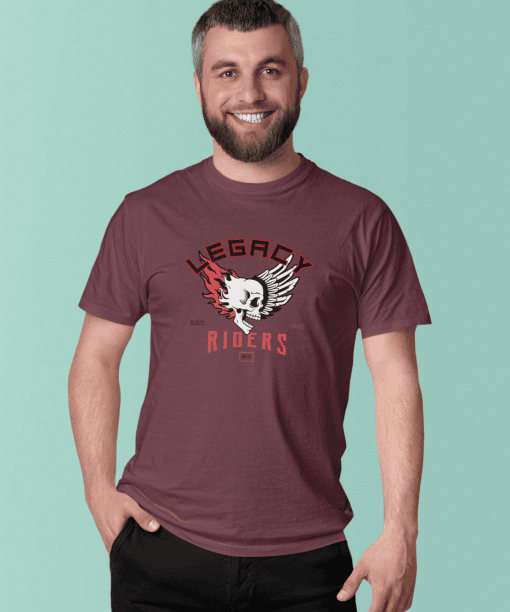 legacy riders half sleeve unisex cotton t shirt