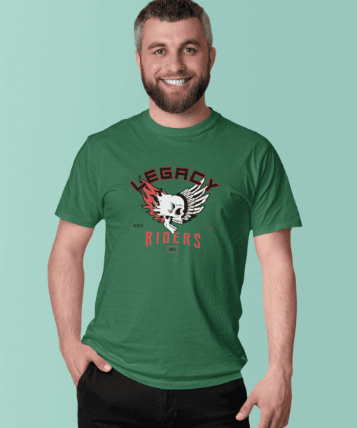 legacy riders half sleeve unisex cotton t shirt