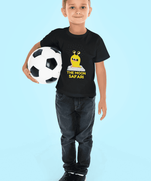 the moon safari / infant round neck 100% cotton t shirt