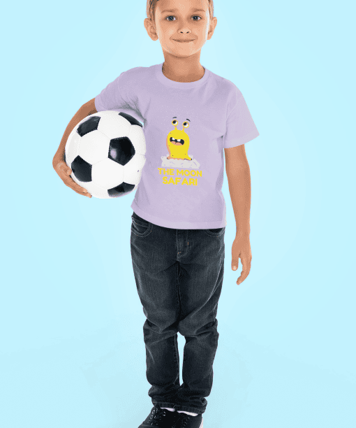 the moon safari / infant round neck 100% cotton t shirt