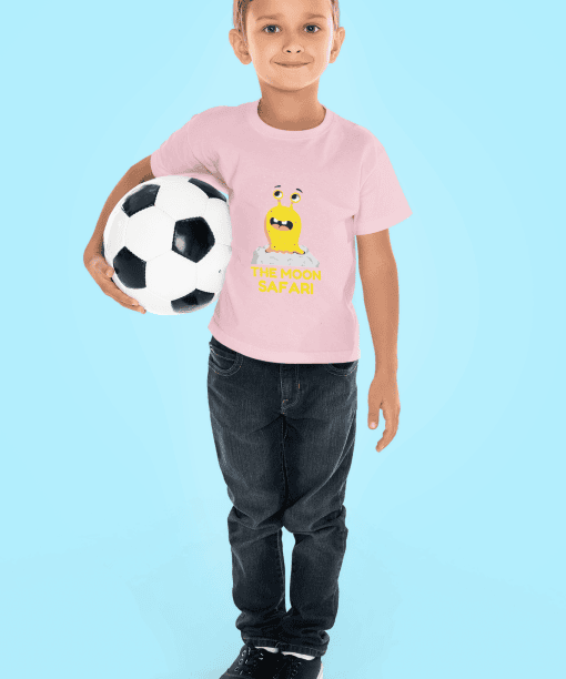 the moon safari / infant round neck 100% cotton t shirt