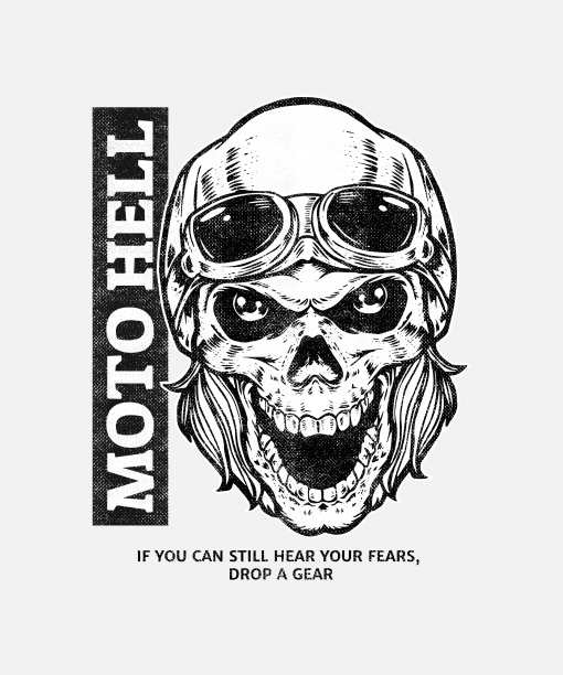 moto hell half sleeve unisex cotton t shirt