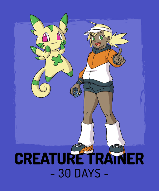 creature trainer 30 days round neck 100% cotton t shirt