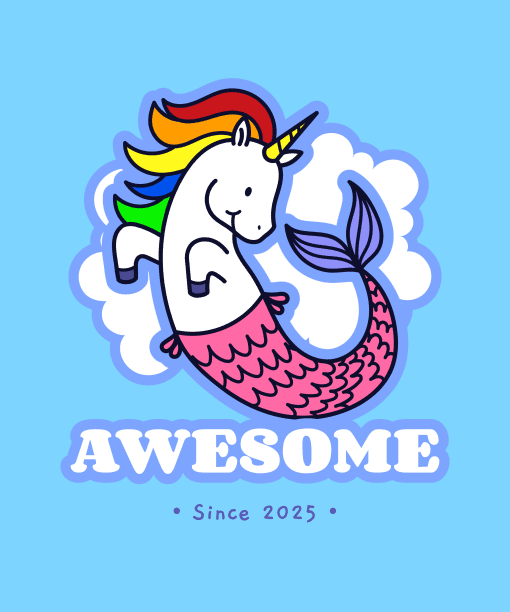 awesome since 2025 round neck 100% cotton t shirt (copy)