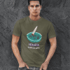 higher state of mind half sleeve unisex cotton t shirt