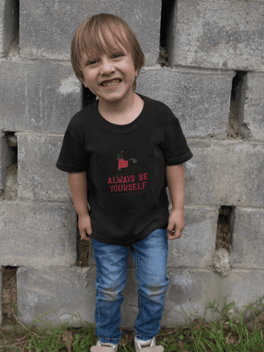 always be yourself round neck 100% cotton t shirt