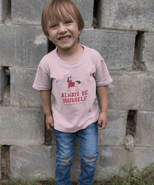 always be yourself round neck 100% cotton t shirt