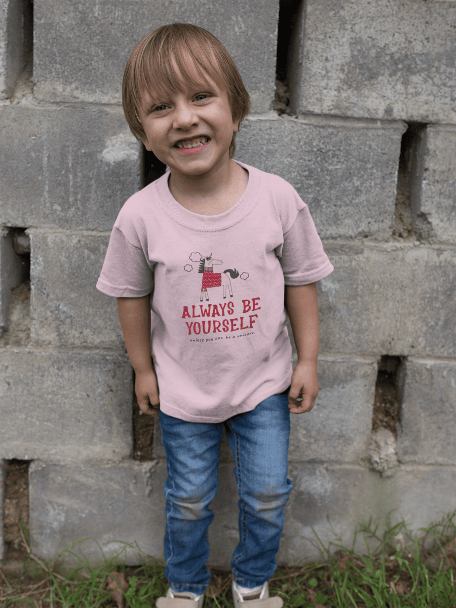 always be yourself round neck 100% cotton t shirt