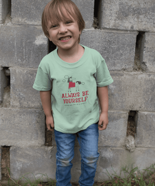 always be yourself round neck 100% cotton t shirt
