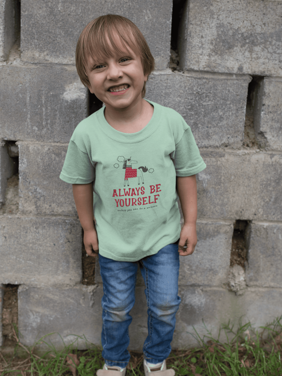 always be yourself round neck 100% cotton t shirt