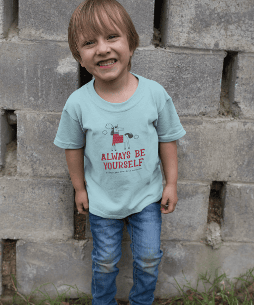 always be yourself round neck 100% cotton t shirt