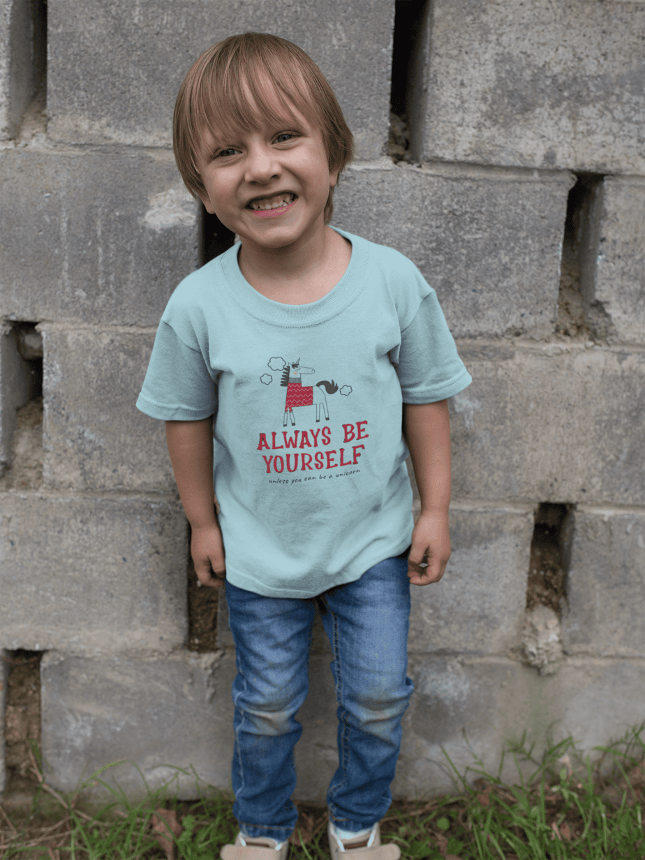 always be yourself round neck 100% cotton t shirt