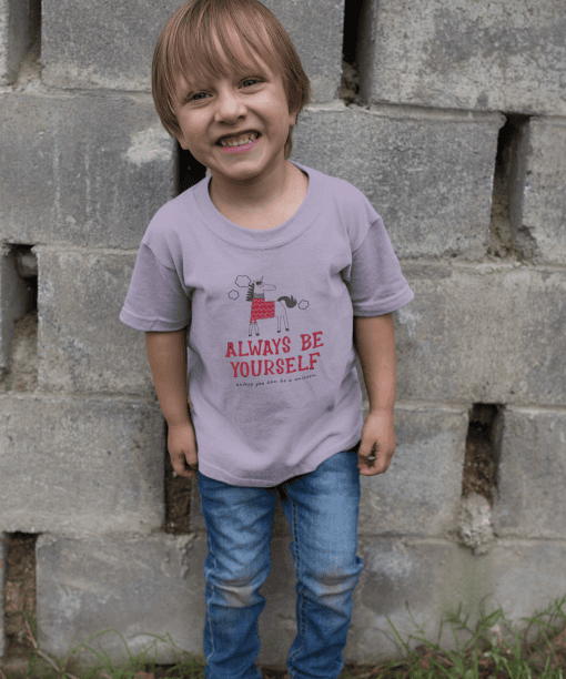 always be yourself round neck 100% cotton t shirt