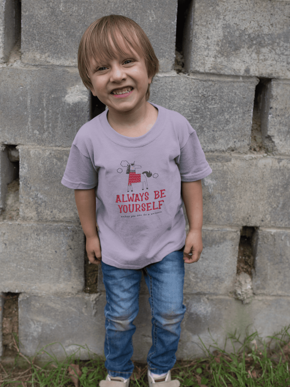 always be yourself round neck 100% cotton t shirt