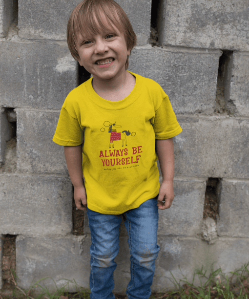 always be yourself round neck 100% cotton t shirt