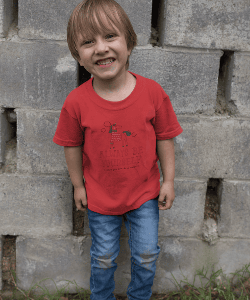always be yourself round neck 100% cotton t shirt