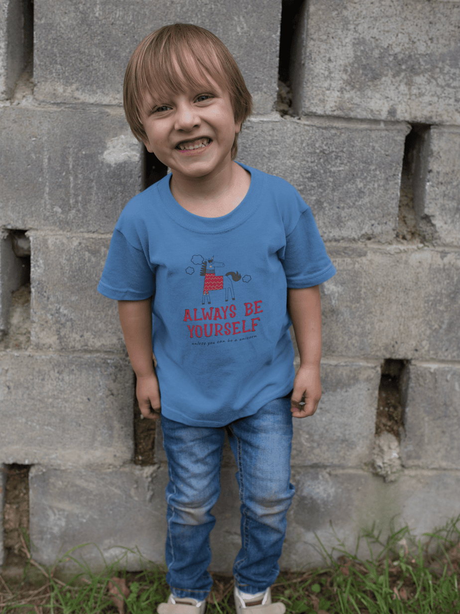always be yourself round neck 100% cotton t shirt