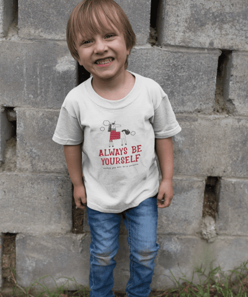always be yourself round neck 100% cotton t shirt