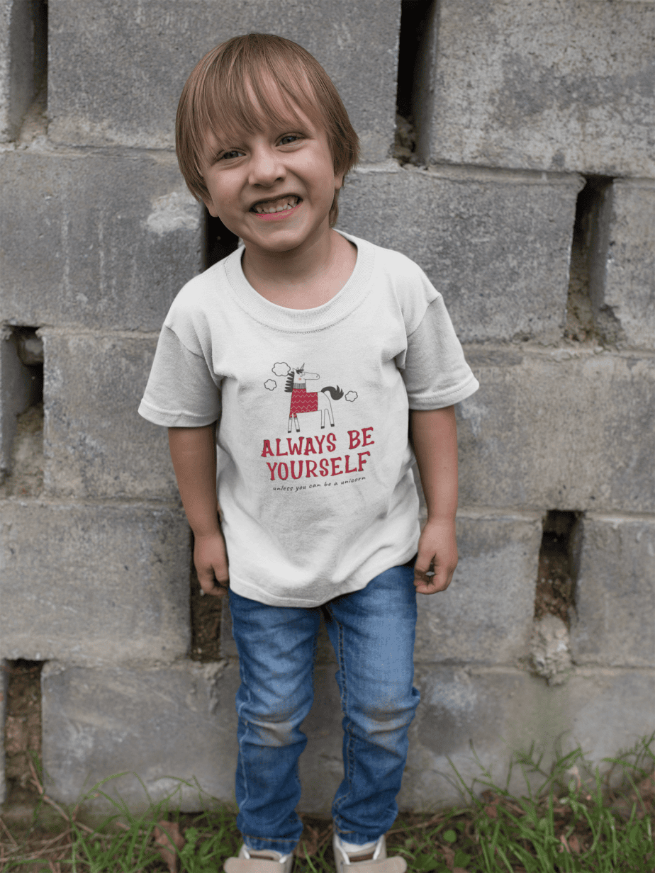 always be yourself round neck 100% cotton t shirt