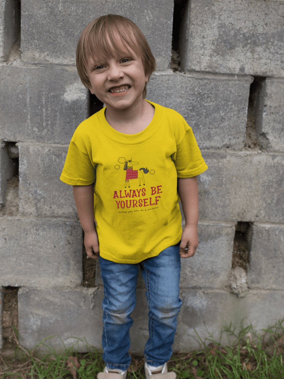 always be yourself round neck 100% cotton t shirt
