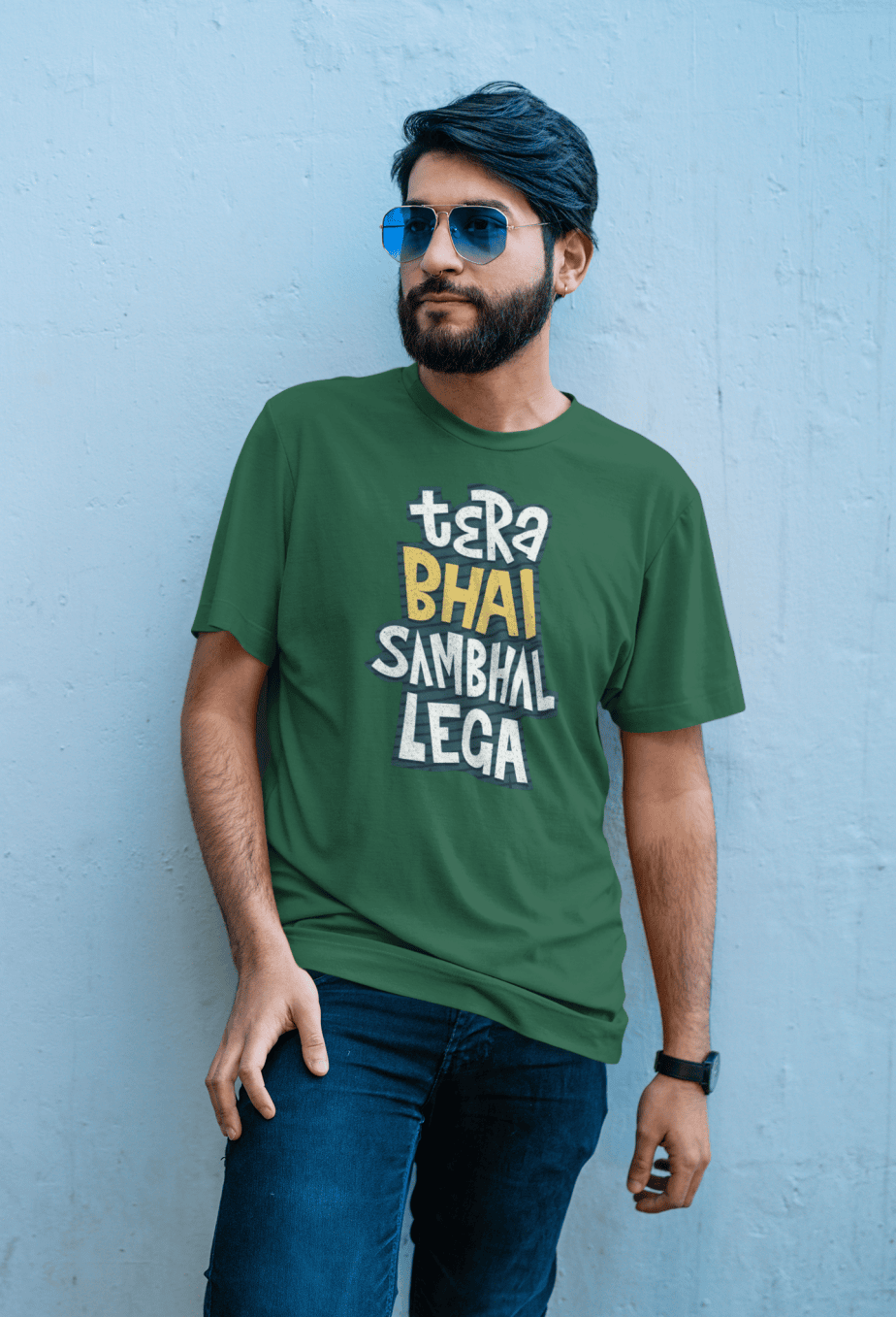 stay sanskari half sleeve unisex cotton t shirt (copy)