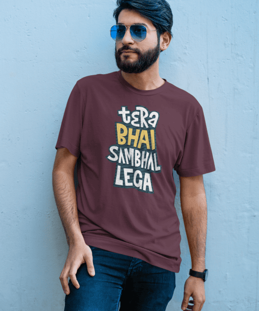 stay sanskari half sleeve unisex cotton t shirt (copy)