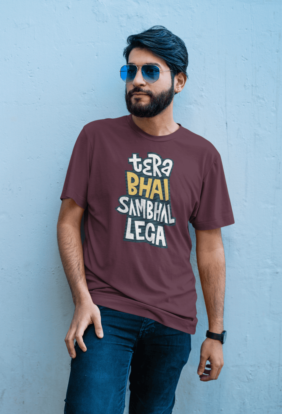 stay sanskari half sleeve unisex cotton t shirt (copy)