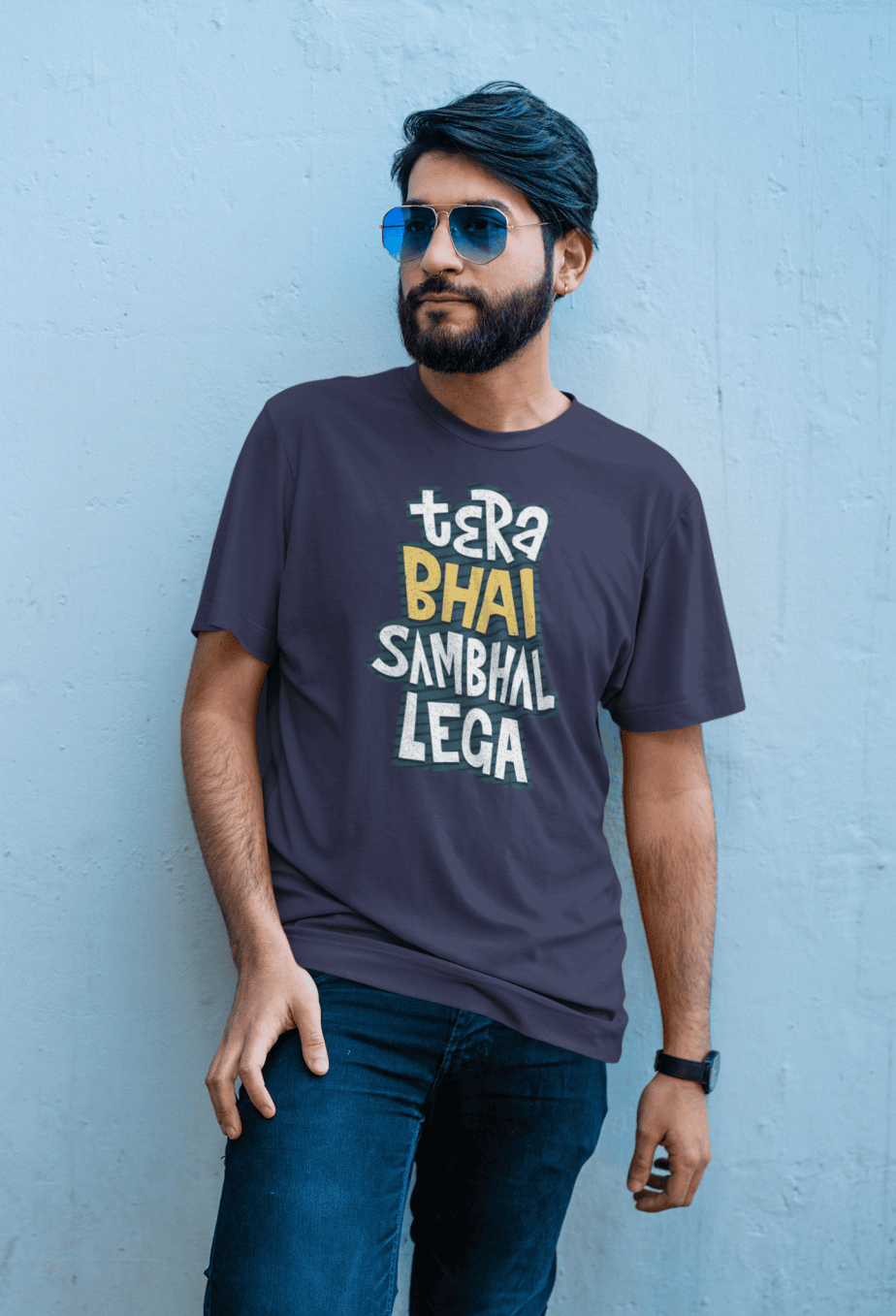 stay sanskari half sleeve unisex cotton t shirt (copy)