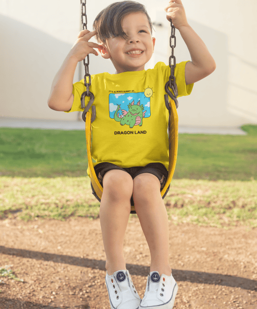 dragon land round neck 100% cotton t shirt