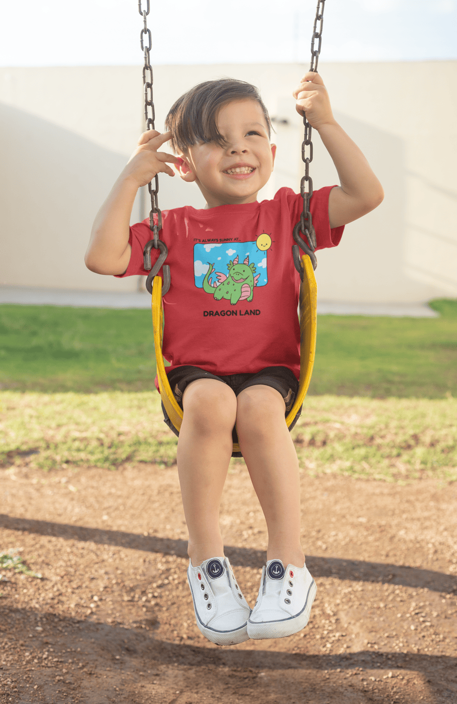 dragon land round neck 100% cotton t shirt