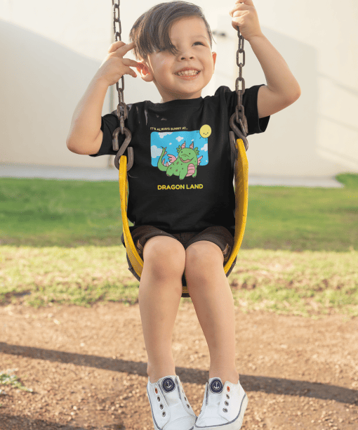dragon land round neck 100% cotton t shirt