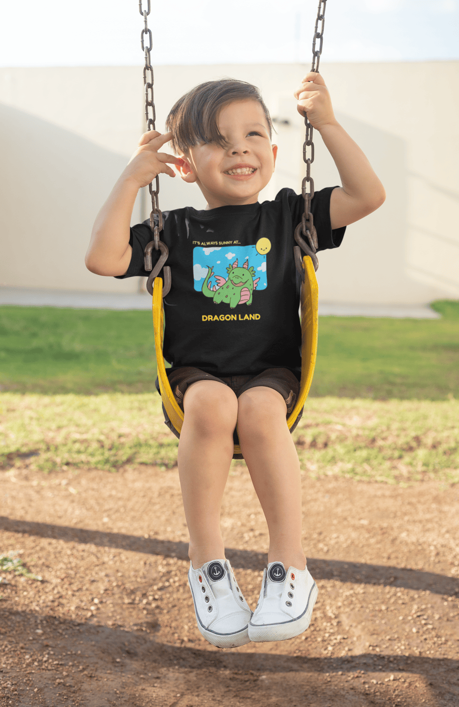 dragon land round neck 100% cotton t shirt