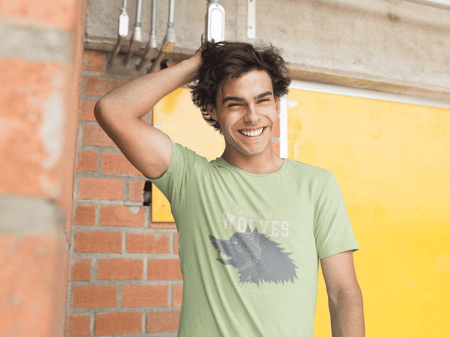 house of wolfs half sleeve unisex cotton t shirt
