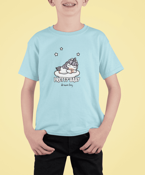 pretty baby dream big round neck 100% cotton t shirt