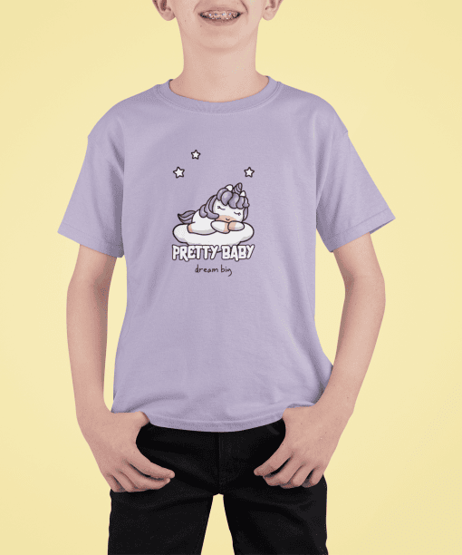 pretty baby dream big round neck 100% cotton t shirt