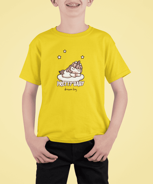 pretty baby dream big round neck 100% cotton t shirt