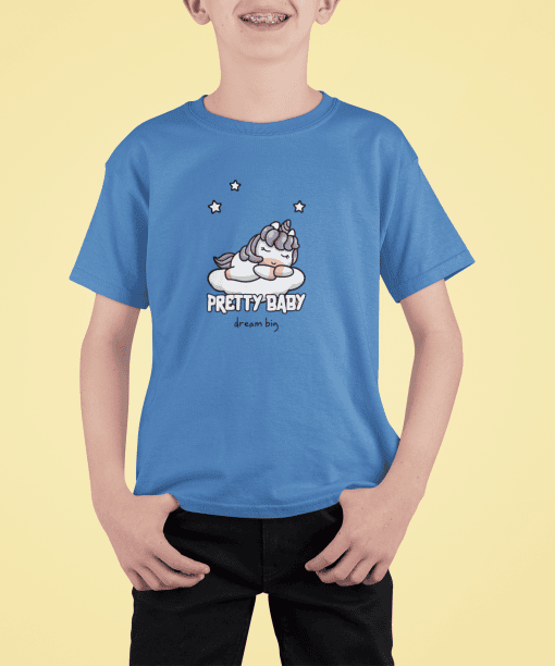 pretty baby dream big round neck 100% cotton t shirt