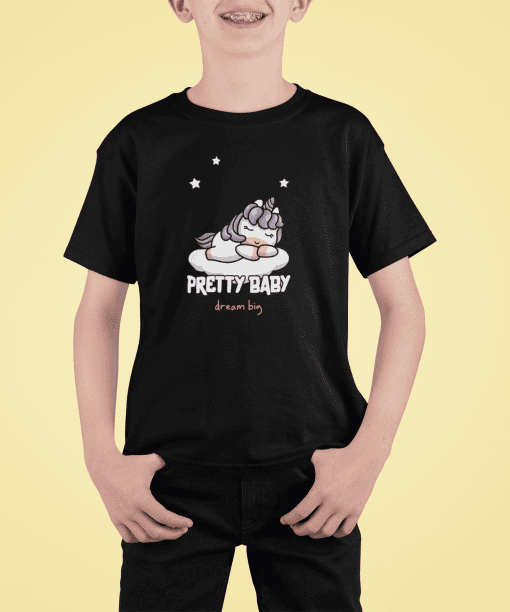pretty baby dream big round neck 100% cotton t shirt