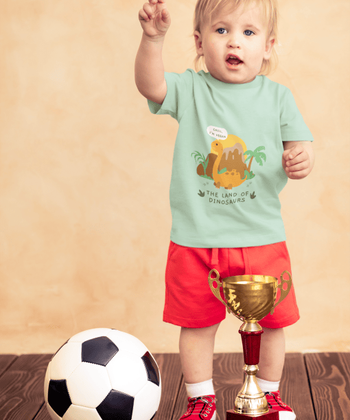 t shirt mockup of a little boy with a soccer ball and a trophy 43081 r el2 (5)