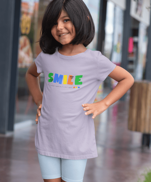 smile it’s always a good day to start again round neck 100% cotton t shirt